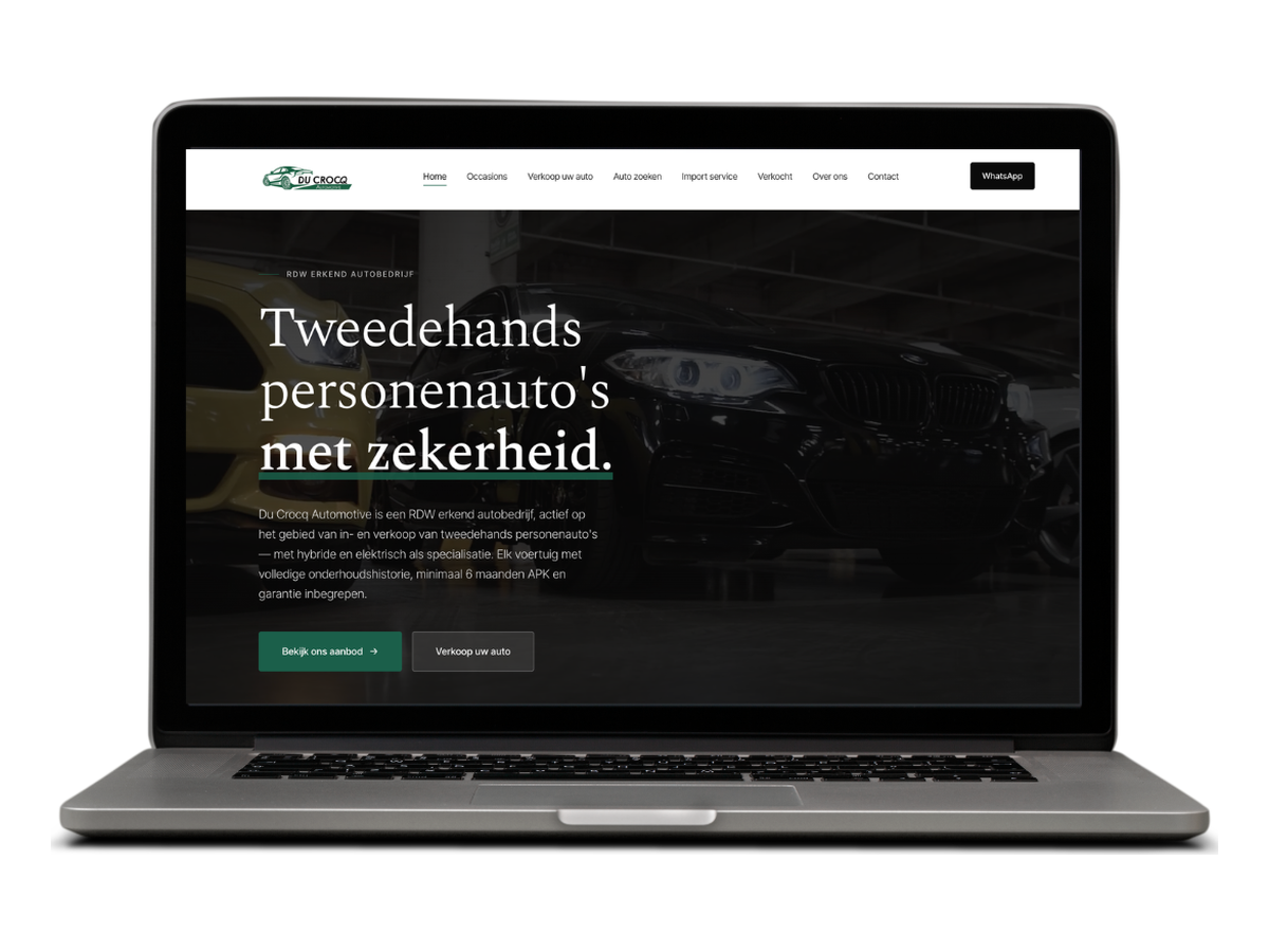 Screenshot of Du Crocq Automotive
