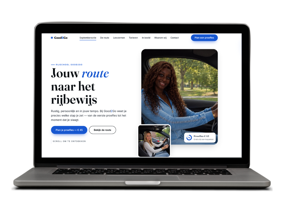 Screenshot of Rijschool Good2Go