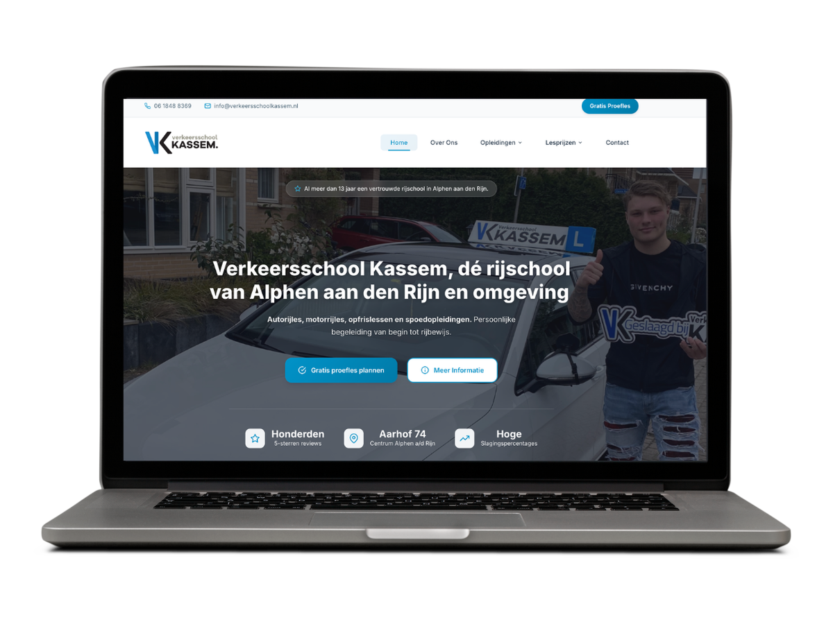 Screenshot of Verkeersschool Kassem
